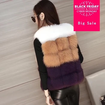 

Hit color Very good quality fake Fur Vest Coat Winter Women Luxury Faux Fur Vest furry Slim Woman Fake Fur Vest wj1548