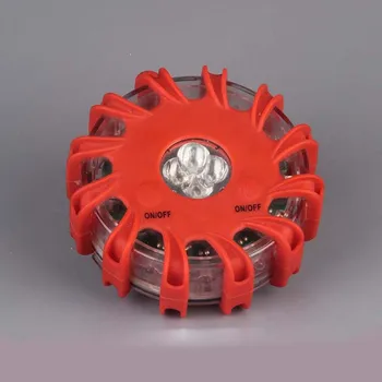 

16LED Round Strobe Warning Beacon Emergency Flashing Lamp Car Roof Road Safety Caution Light