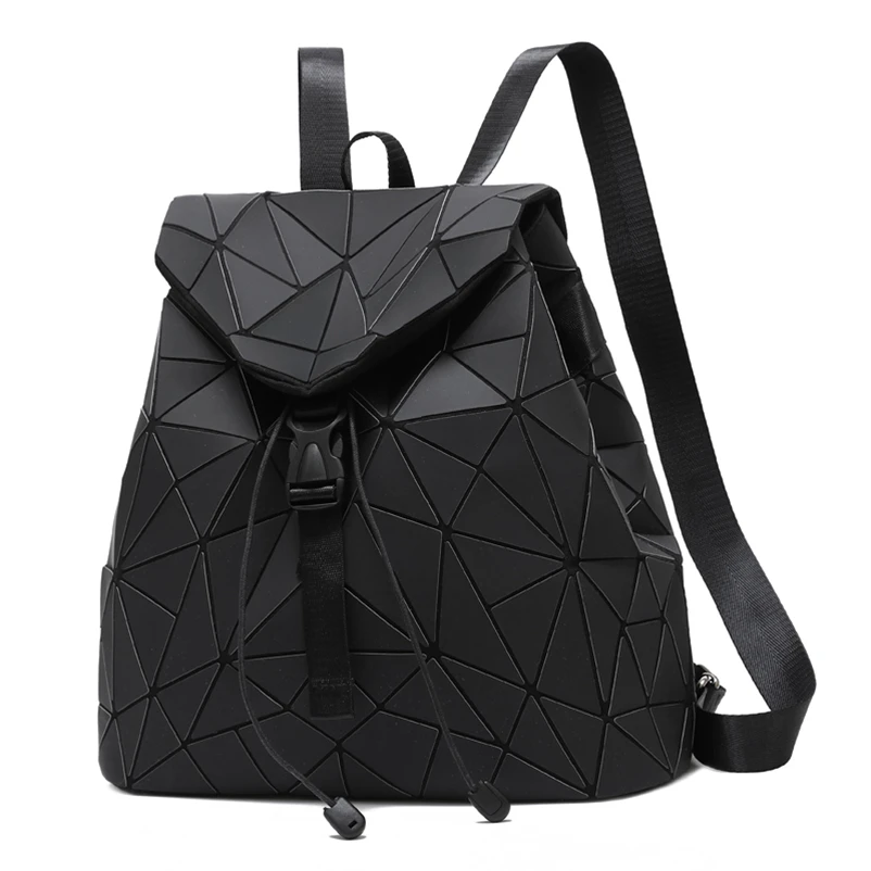 Nevenka Diamond Lattice Backpack Women Backpack Leather Creative Geometric Backpacks Drawstring Backpacks for Teenager Girl 201811