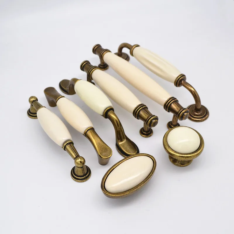 Antique Ceramic Handles for Furniture Drawer Knobs Kitchen Handles Cabinet Knobs and Handles Drawer Pulls Ceramic Knobs