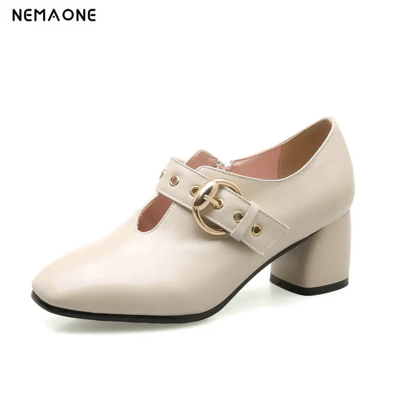 New Arrival Fashion Style Women Pumps Women Dress Shoes Square Toe Women Office Shoes Shallow Lady Shoes Size 34-43