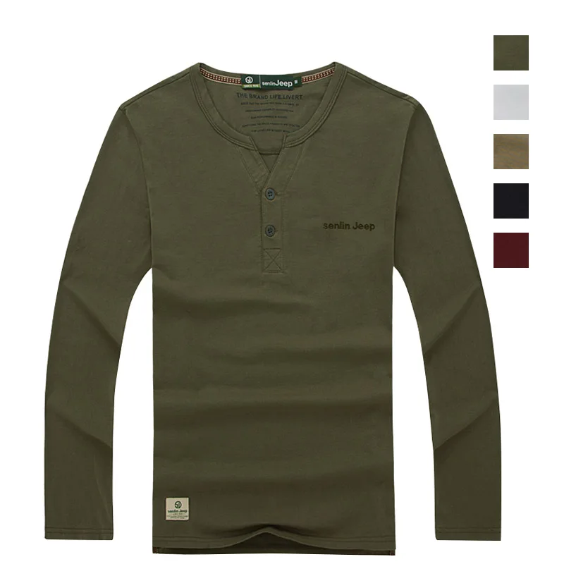 2017 NEW Spring Men Casual T Shirt Mens Long Sleeve Tee