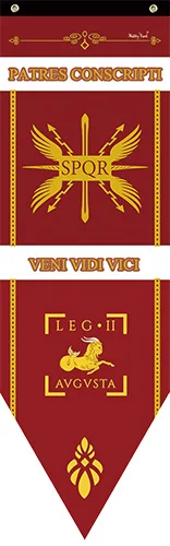 New Caesar Rome empire SPQR Infantry Legions War Banner Home Decor Flag Bar Family decoration Flags S-L cosplay game show props - Цвет: iiAVGVSTA