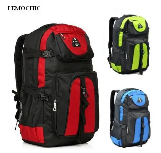 

High quality big capacity outdoor mountaineering travel backpack sport waterproof hiking bag brand canvas rucksack free shipping