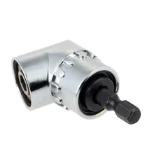 105 Degree Angle Extension Right Angle Quick Change Driver Drilling Extension Shank Screwdriver Magnetic 1/4 Inch Hex Drill Bit 8mm hex shank screwdriver drill bit angle driver 90 degree right angle 3 8in keyless chuck drill adapter steel body design