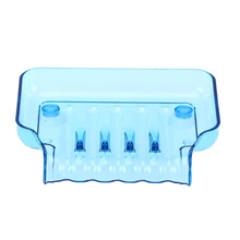 1 шт. прозрачный практичный и удобный водопады цвет мыльница держатель лоток для хранения с двумя присосками для ванная, туалет, кухня