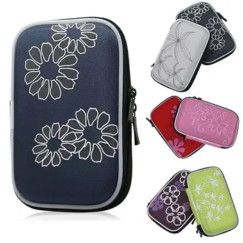 

Flower Printed Shockproof Protect Case Bag for Headset 2.5'' Portable Hard Drive