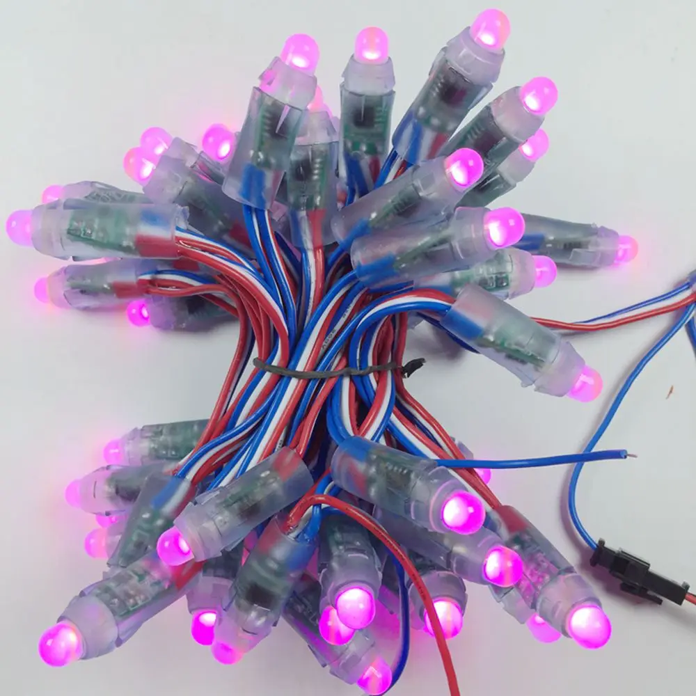 Высокое качество 12 мм WS2811 2811 IC RGB светодиодный модуль строка Водонепроницаемый DC5V цифровой Full Цвет светодиодный пикселей свет проект Стиль