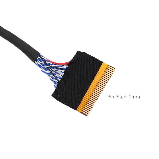 LVDS Cable 30 Pin, 1-Ch 8-Bit black Connector (Left Supply) 