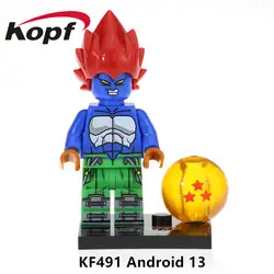 Одна распродажа Dragon Ball Z цифры строительные Конструкторы Android Dyspo Kaio Shin Majin Boo черный Гоку позу фигуры Детские игрушки KF491