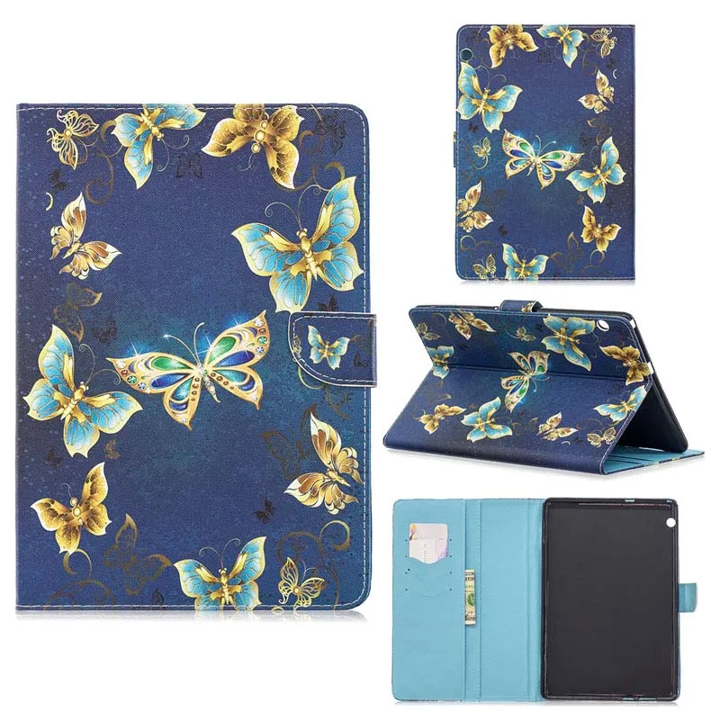 CASE Чехол Funda для huawei Mediapad T5 10 AGS2-W09/L09/L03/W19 10,", умный чехол для huawei Mediapad T5 10, чехол для планшета+ пленка+ ручка - Цвет: CASE