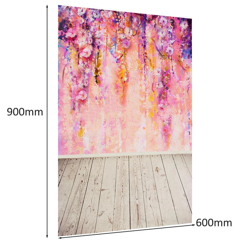 Onsale 1pc Purple Tree Photography Backdrop Raw Silk Cloth Flower Wall Poster DIY Kids Background 900x600mm Mayitr