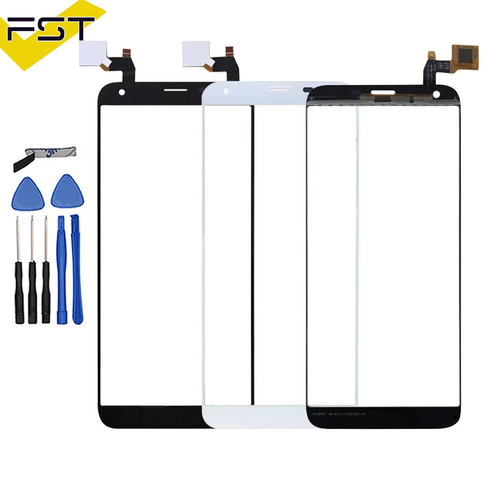 Черный датчик для Oukitel k5 сенсорный экран дигитайзер стеклянная панель запасные