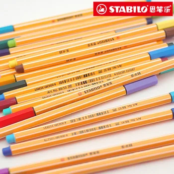 

2015 New hot sale ( 10 pieces /lot ) free shipping stabilo 88 slender resurrect hook line pen sketch ( 25 colors can choose )
