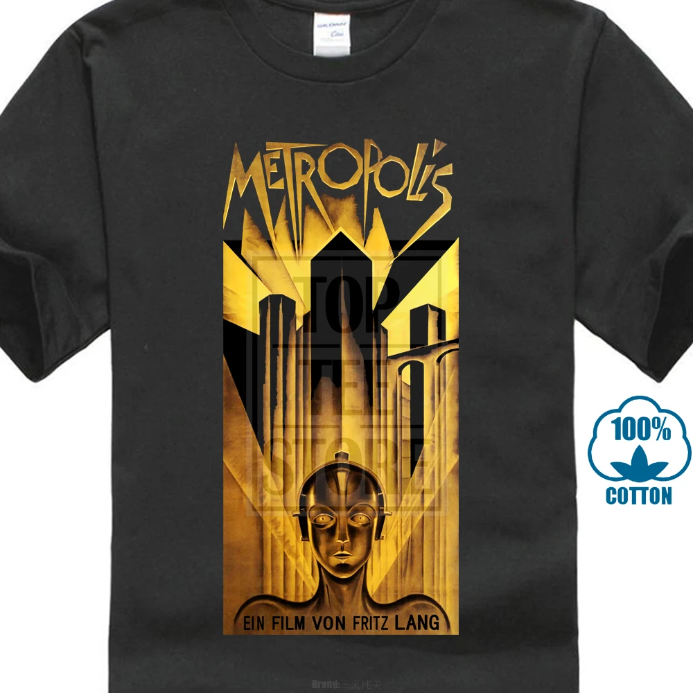 

Metropolis V5 Movie Poster 1927 Fritz Lang T Shirt Black All Sizes S 4Xl