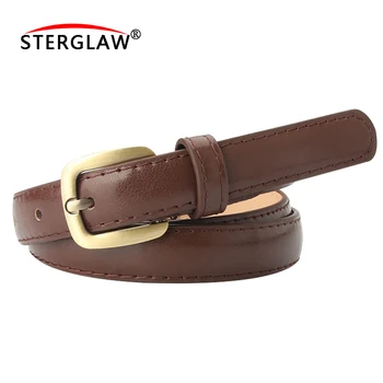 

105CM PU genuine leather luxury strap male belts for women new fashion classice vintage pin buckle women belt High Quality A146