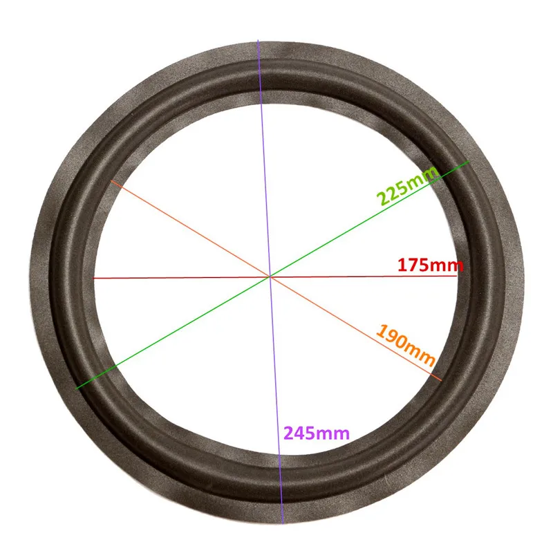 LEORY Professional 245 мм 175 мм 225 мм 190 мм 10 дюймов ремонт динамиков пена объемный стерео низкочастотный динамик с басами кольцо из вспененного материала для динамика края