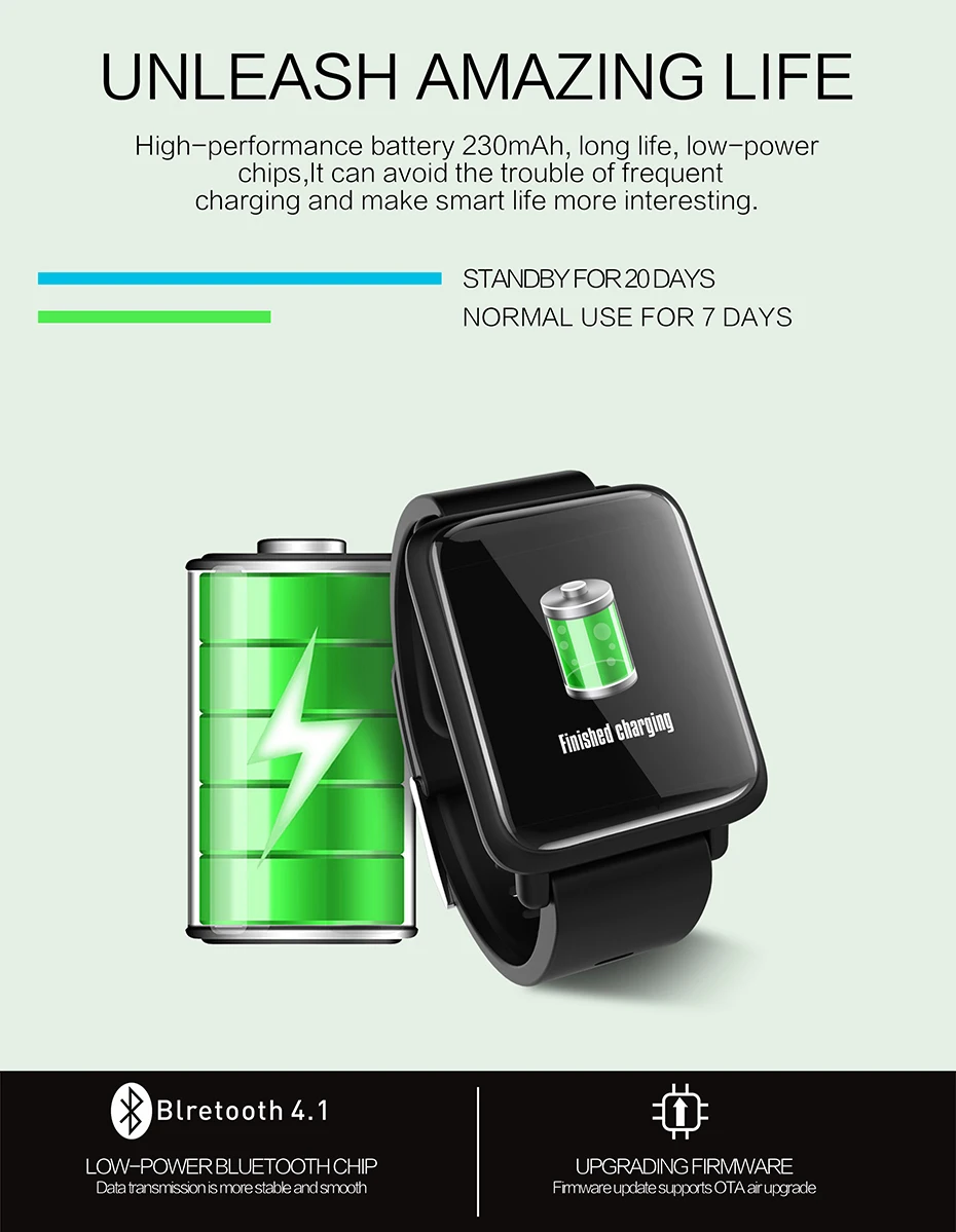 COLMI Smart Watch M28 IP68 Waterproof Bluetooth Heart Rate Blood Pressure Smartwatch for Xiao mi Android IOS Phone 12