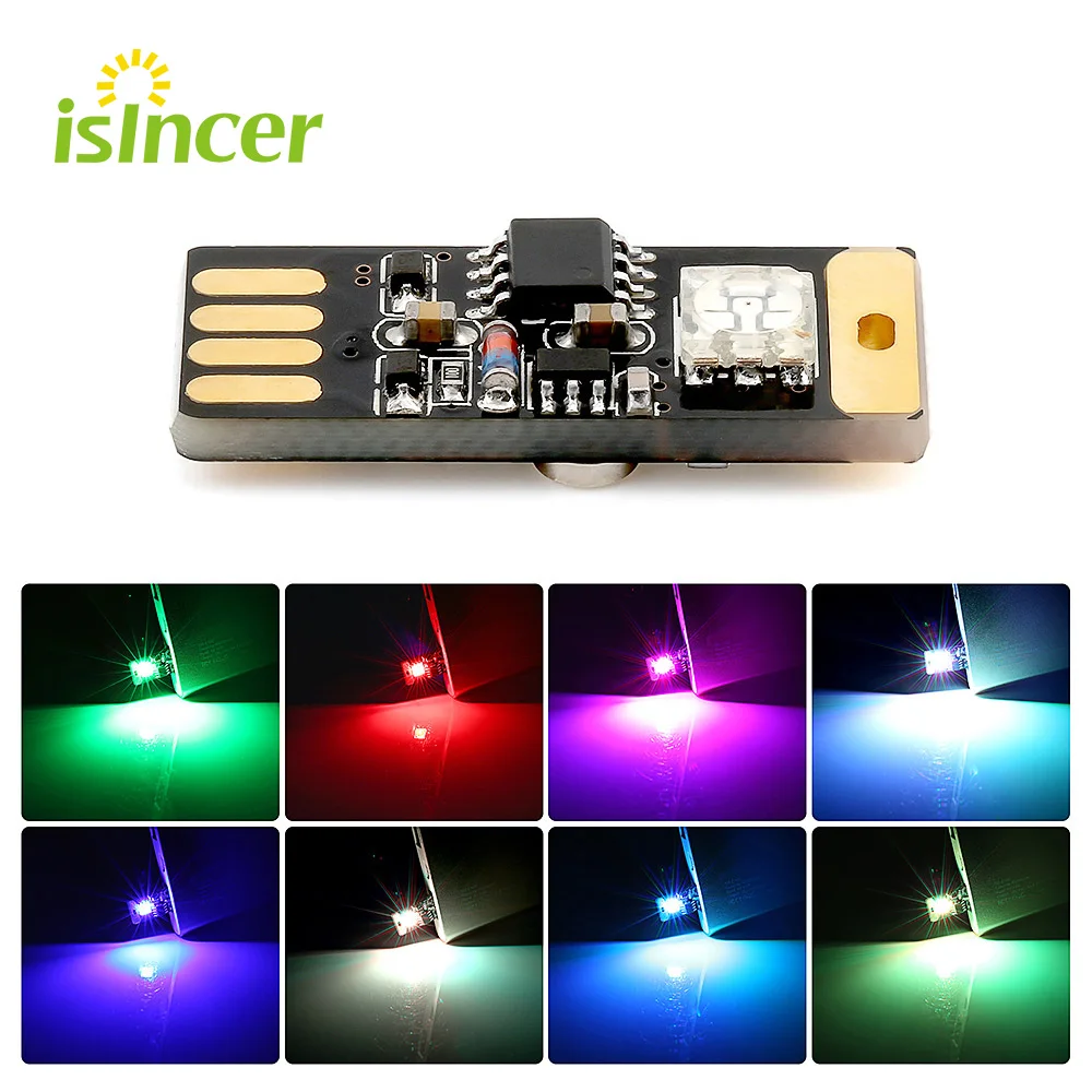 

1 Piece Car Home Interior Atmosphere LED Light Multi Color Atmosphere LED Light USB RGB Decorative Light For Car-styling
