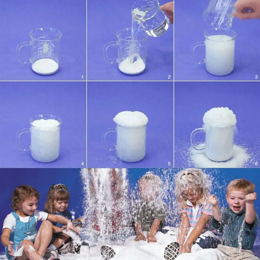 Искусственный снег поддельный волшебный мгновенный DIY новогодние