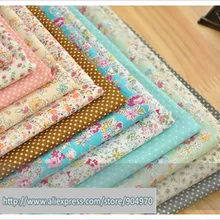 Распродажа по сниженным ценам 24x24 см изящный мир 12 узоров Хлопок Лоскутная Ткань Домашний текстиль хлопок поплин для шитья кукольная ткань