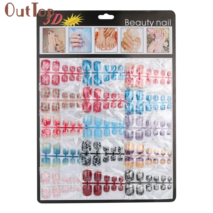 Best Deal 180pcs Mixed Set False Nail Toe Tips Artificial Fake Toe