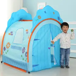 Новое поступление детская большой розовый синий палатка игра дом без океан пул Крытый Открытый игрушечный домик для маленькой принцессы