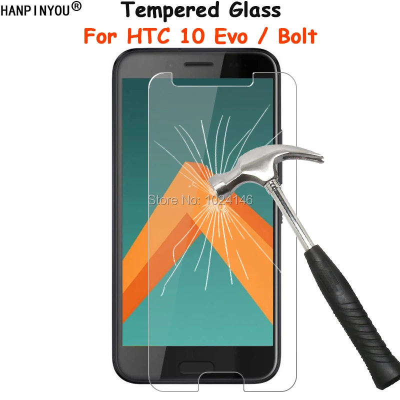

For HTC 10 Evo / HTC Bolt 5.5" Clear Tempered Glass Screen Protector Ultra Thin Explosion-proof Protective Film + Cleaning Kit