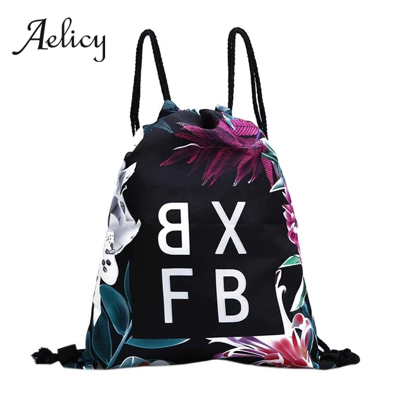 

Aelicy Drawstring Backpack Male Digital Printed Fitness Bag Men Sports Bag Drawstring Outdoor Fashion Bundle Pocket Unisex