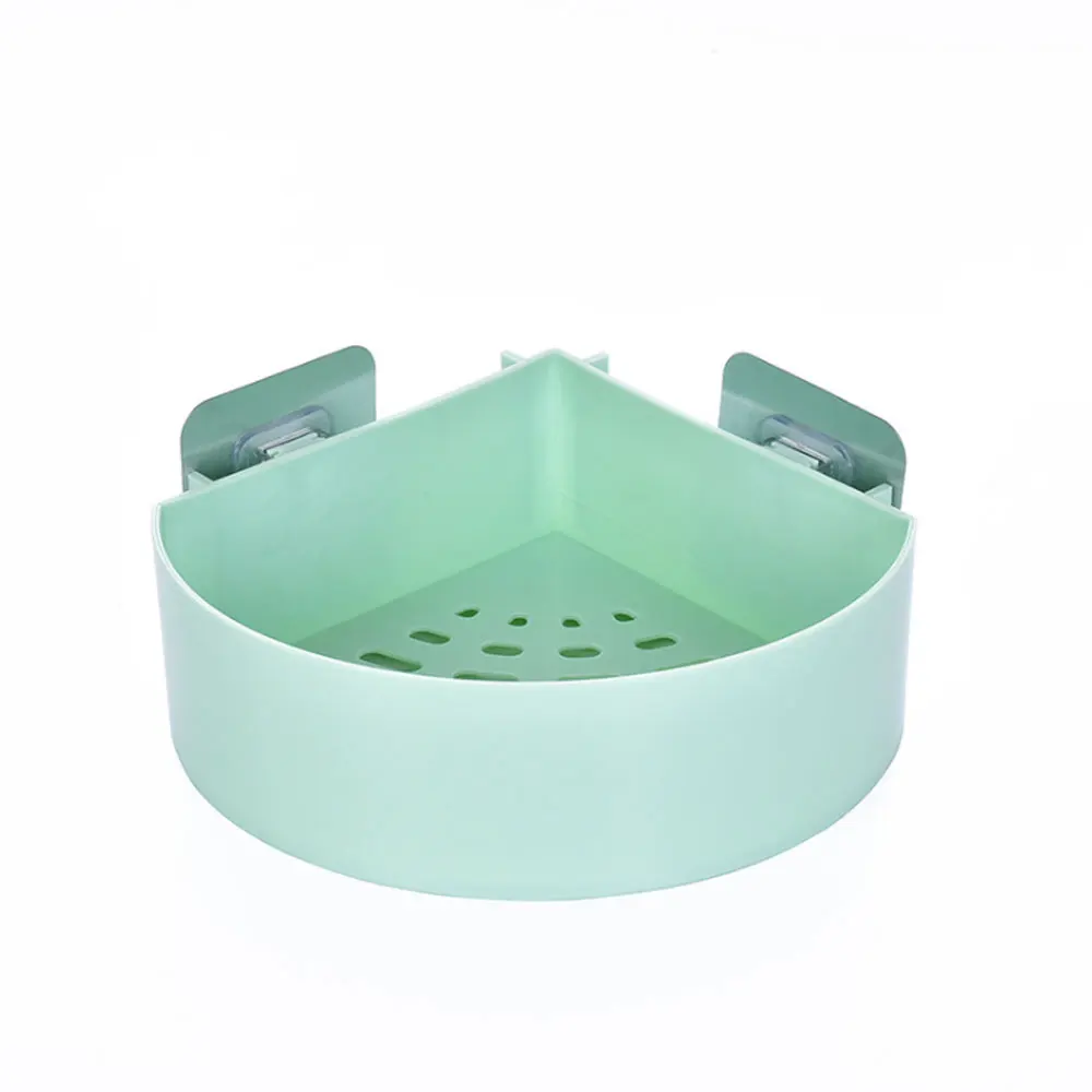 

Suction Wall Corner Rack Holder Bathroom Shower Caddy Shelf Detachable Kitchen Triangular Storage Organizer