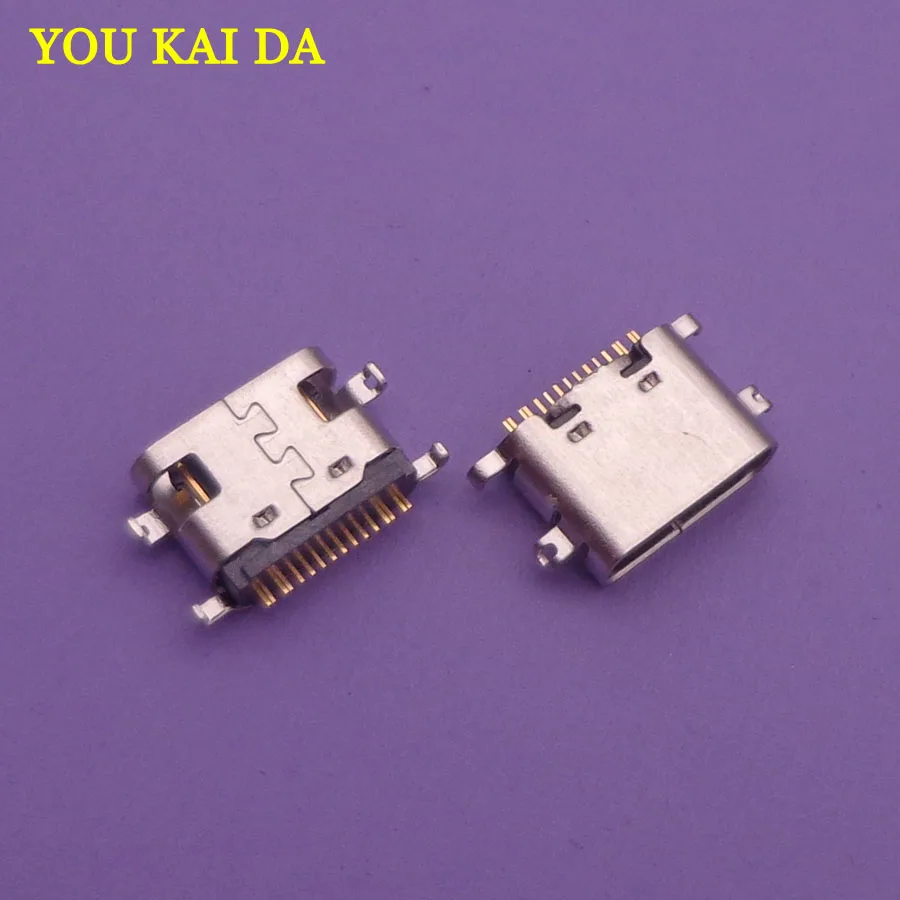 

2pcs for BLUBOO S1 micro mini usb jack 16-pin type-C connector socket charging port replacement repair parts dock plug 16pin
