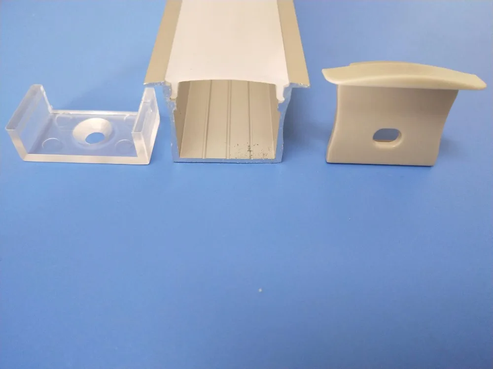 2M per pcs Newest product led aluminum profile for double strip light can not see led idot 10pcs a lot free shipping