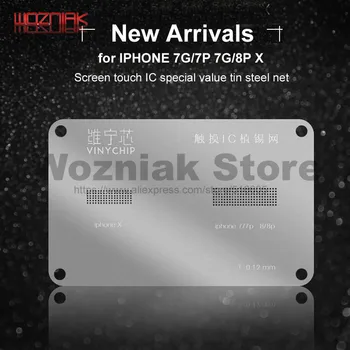 

WOZNIAK for IPHONE 7G/7P 8G/8P/X Screen touch IC Planting tin ball net 0.12MM Precision steel mesh Tool