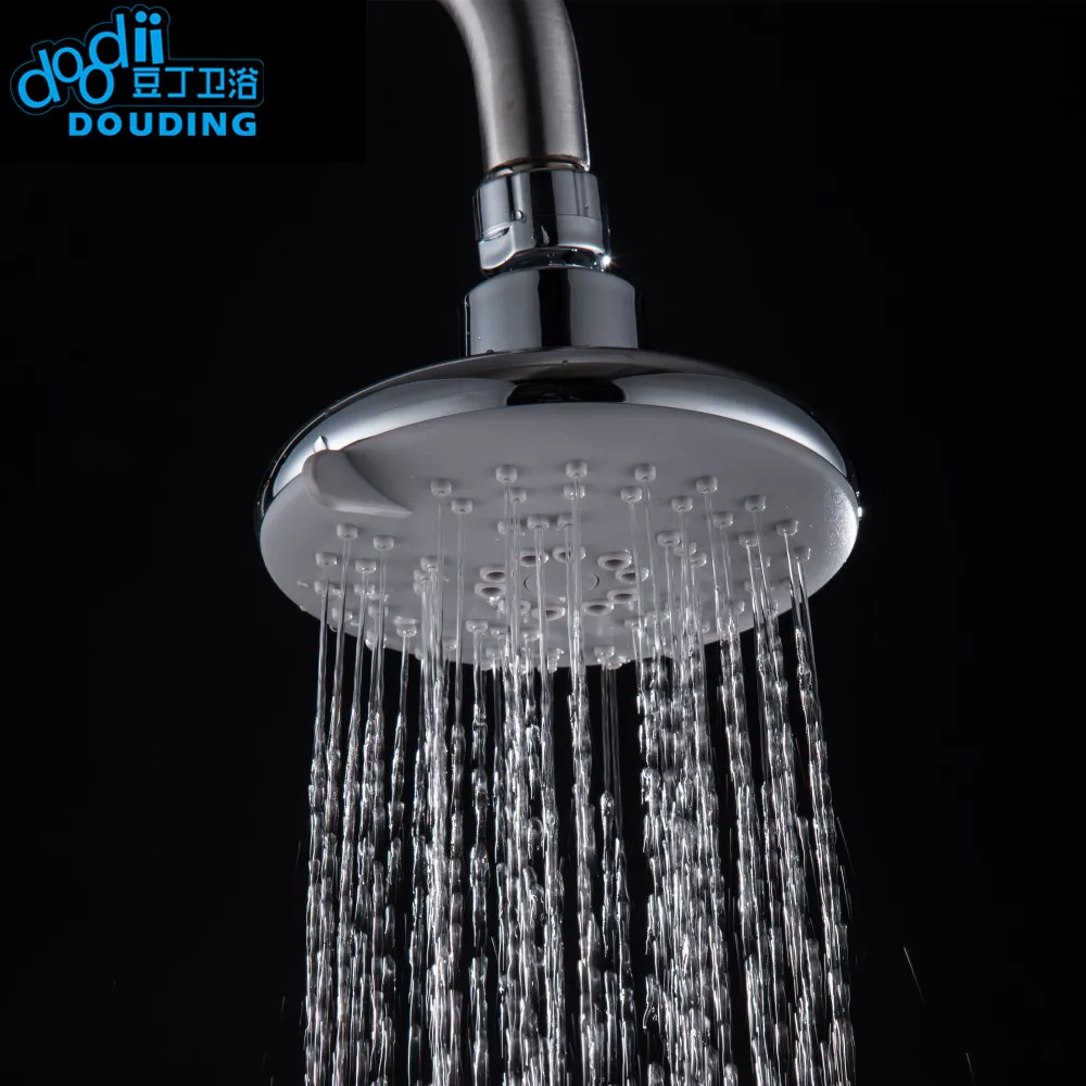 Doodii Overhead ABS Chuveiro Cromo Três Funções Spray de Água Do Banheiro Chuveiro Superior Para Conectar ao Braço de Chuveiro Do Banheiro