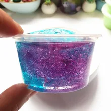 DIY Slime Crystal Mud Clear Galaxy Slime Fluffy Modeling Clay Lizun Anti-stress Toys Playdough Sand Putty Stress Relief Slime