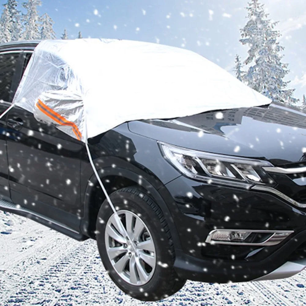 

General Winter Snow Block Car Windshield Cover Sunshade Sunscreen Half Hood Dustproof UV Protection Rainproof Windshield Cover