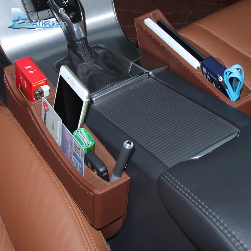 Airspeed кожаное автокресло щелевая коробка для хранения зазор органайзер для Volvo XC90 S60 V70 XC60 S80 V50 V40 XC70 S40 автомобильные аксессуары