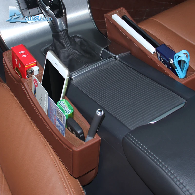 Кожаный Органайзер для Volvo XC90 S60 V70 XC60 S80 V50 V40 XC70 S40|organizer for car seat|car seat storage organizercar gap