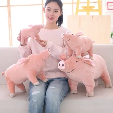 1pc 25/40/50/60cm Plush stuffed toys Pig Pillow Dolls Simulated Piglet cushions Spoof Gifts funny pillow Valentine's Day Gifts  