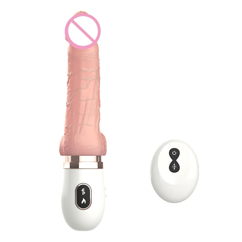 Vibrador vibrador telescópico automático de calefacción de lujo vibrador USB vibrador de carga magn
