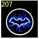 2 шт. светодиодные двери автомобиля Добро пожаловать логотип свет для peugeot для Mercedes Benz для alfa romeo для мультфильм логотип проектор светильник Тень призрака - Испускаемый цвет: batman