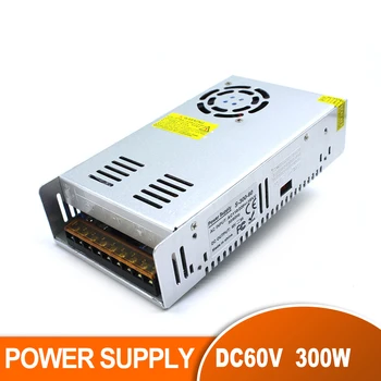 

Switching Switch Power Supply DC 60V 5A 300W Driver Transformer 220V 110V AC DC60V SMPS For LED Strip Light CNC Router Motor