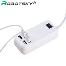 ЕС США Plug 4 несколько портов настенное USB зарядное устройство 5 В 4A настольное быстрое зарядное устройство адаптер для зарядки мобильного телефона зарядное устройство для iPhone iPad