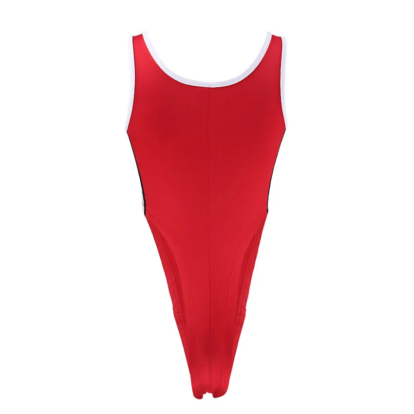 Women High-Crossing Bottoming-Shirt Thong one-piece suits push up swimsuit female Zipper deep v swimwear 2018 sexy bodysuit