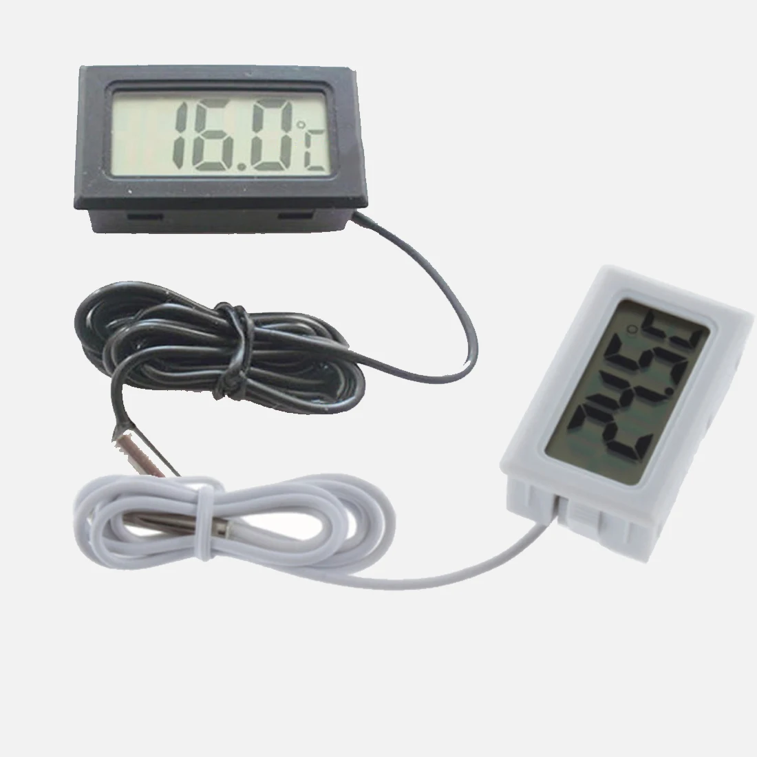 High Mini LCD Display Inlay Digital Thermometer Probe Refrigerator Fish Tank Temperature Tester 50C 110C Include