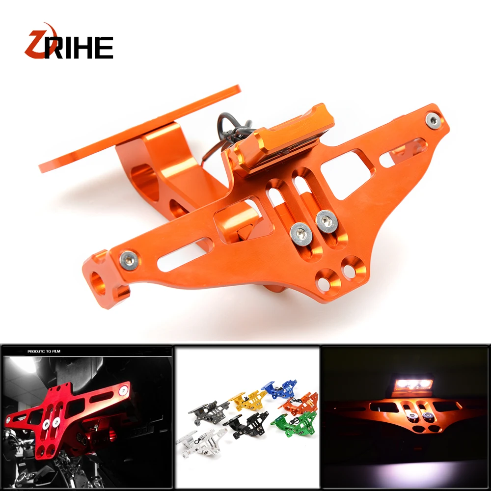 

For Suzuki gsf 600 bandit gs1000 gs500e gs 500 e CNC Motorcycle Adjustable Angle License Number Plate Frame Holder Bracket