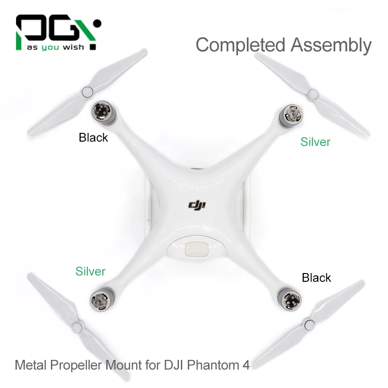 Аксессуары для DJI phantom 4 металлический кронштейн пропеллера Phantom4 серебристый