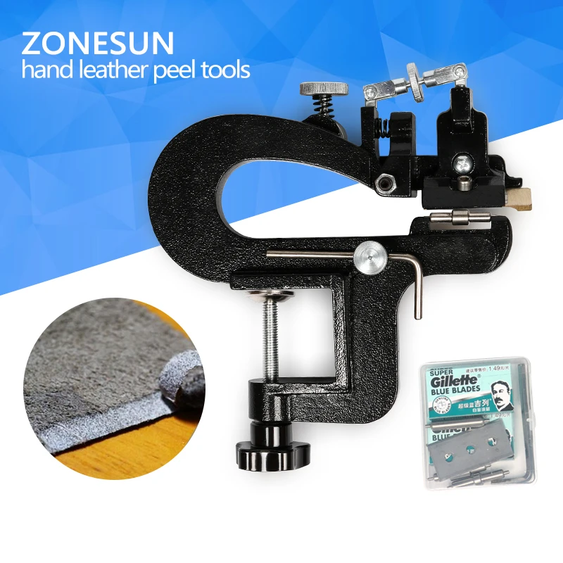Leather paring device kid max 35mm width Manual leather skiver hand leather peel tools vegetable tanned