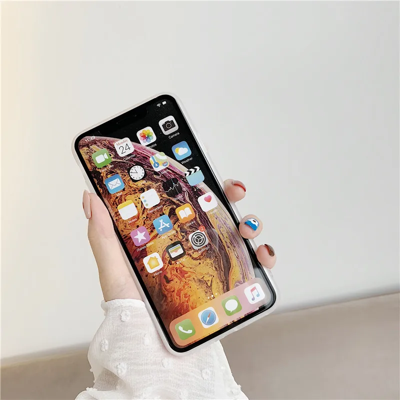 Чехлы для телефонов с мультяшным рисунком iphone X XR XS Max 11 Pro 6 6s 7 8 plus задняя крышка