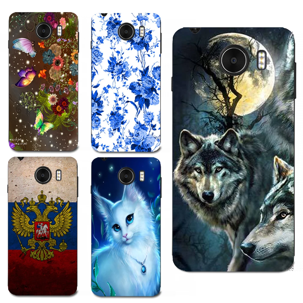 

Hot Sale Wolf Tiger Bear Cartoon Animal Pattern Case Cover For Prestigio Grace Z5 PSP5530DUO Soft Shell Housing Bag Phone Cases